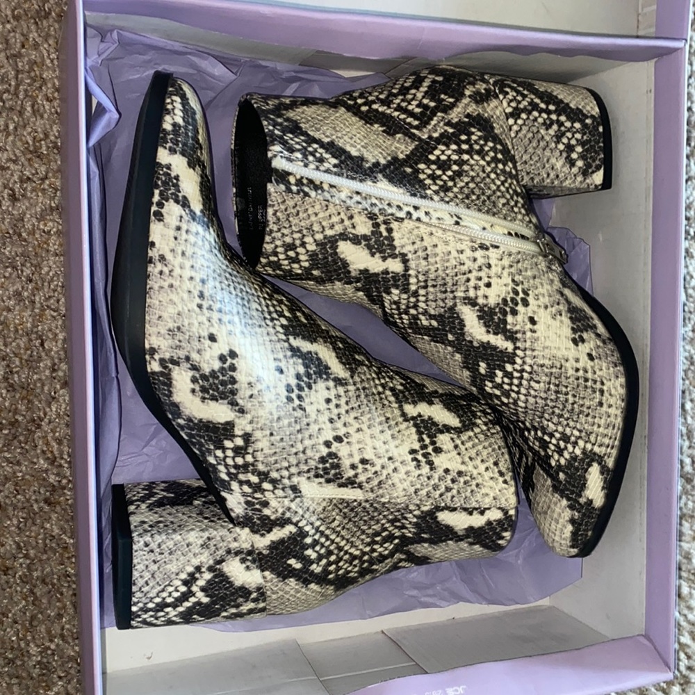 Madden girl Snake skin booties